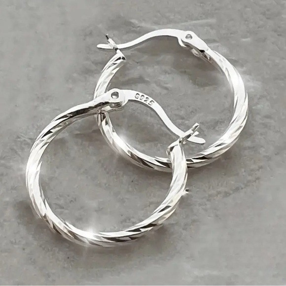 Jewelry - Elegant Silver Hoop Earrings